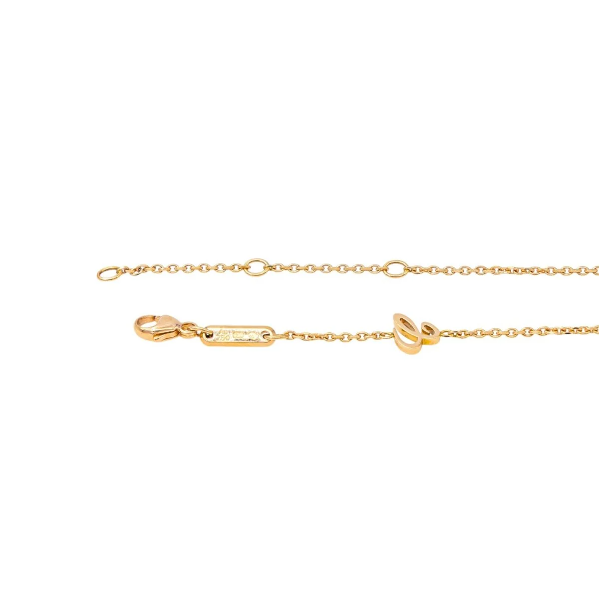Necklace CHOPARD "Happy Diamonds Icons" pendant in rose gold, sapphire and diamonds - Image 8