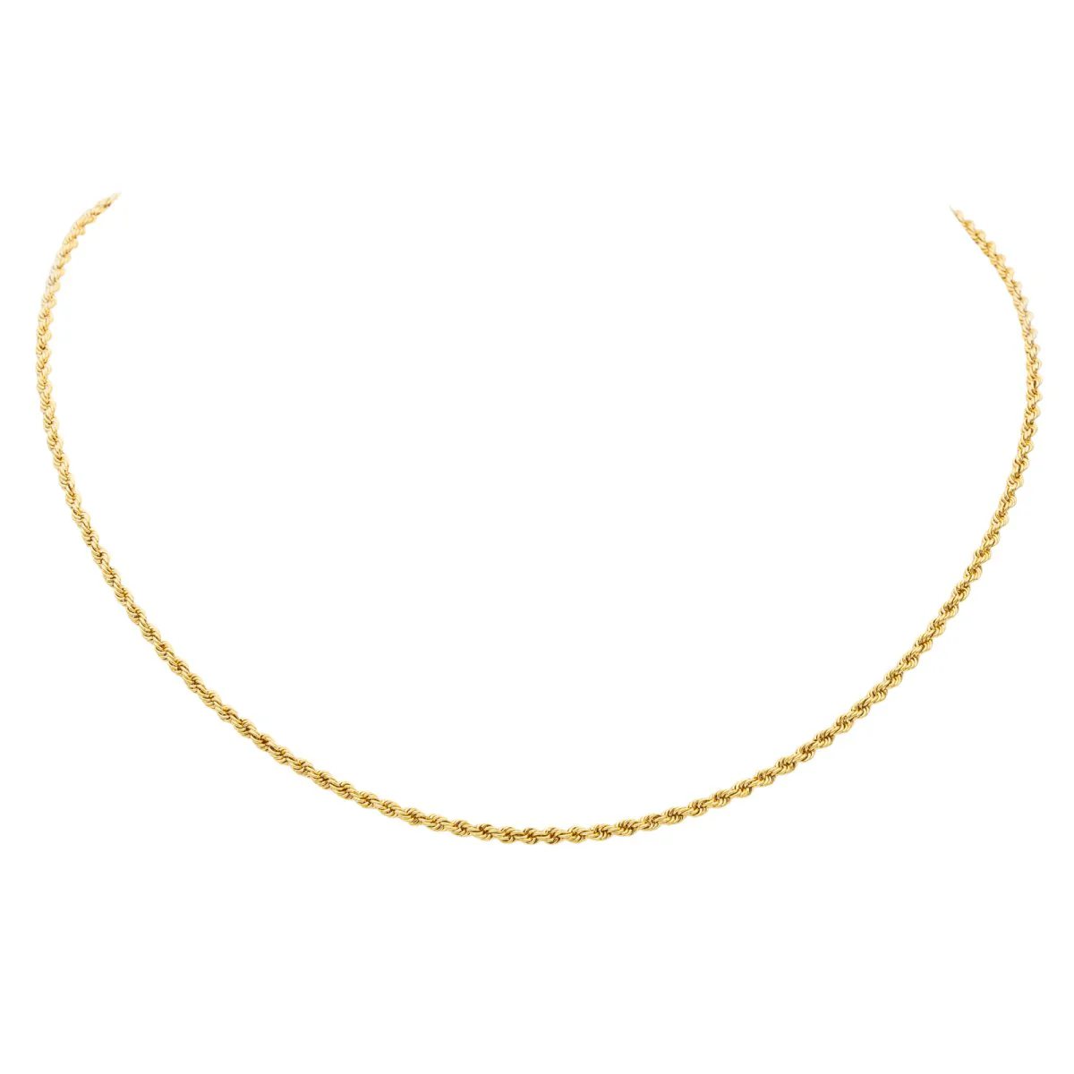 Chopard Twisted knit necklace Yellow gold