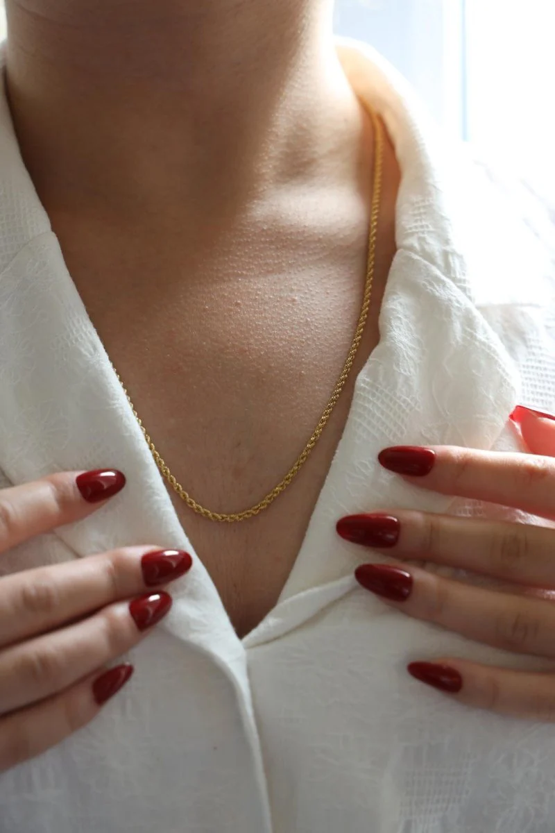 Chopard Twisted knit necklace Yellow gold - Image 2