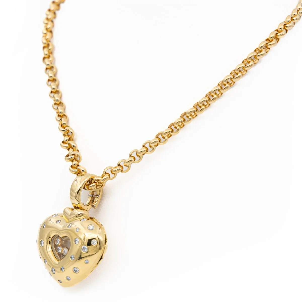 CHOPARD “Happy Diamonds” Pendant Necklace in yellow gold and diamonds - Image 6