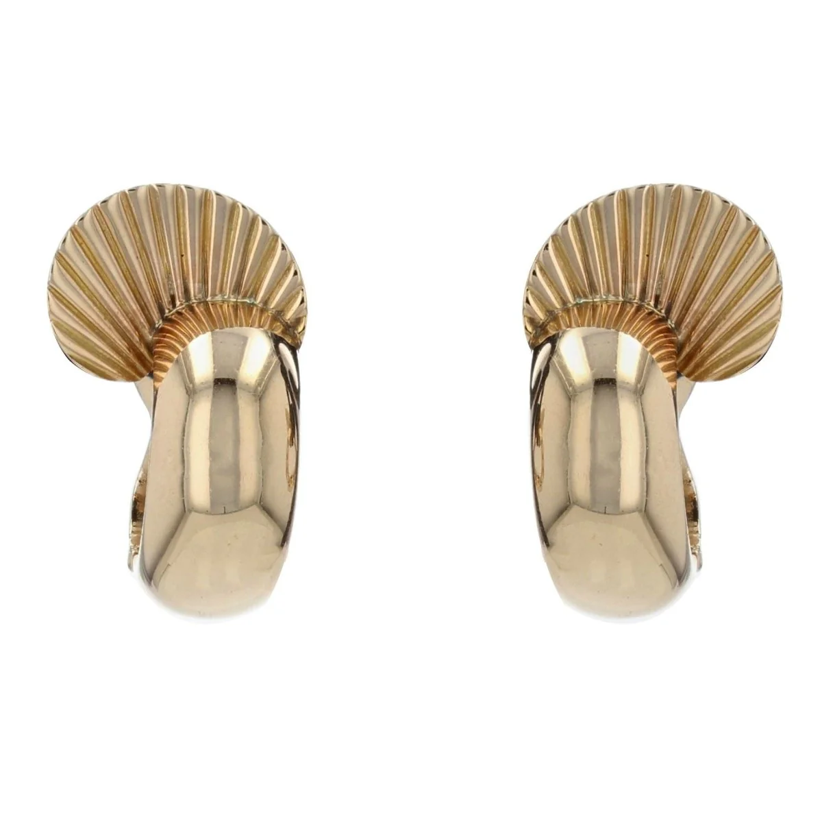 Clip-on earrings in yellow gold