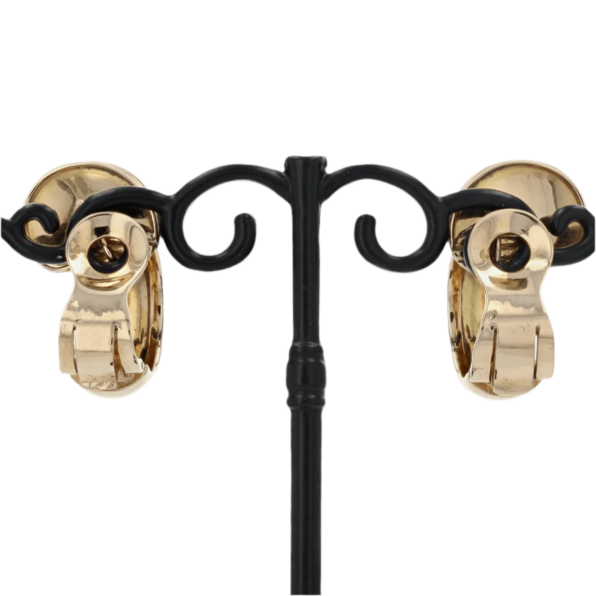 Clip-on earrings in yellow gold - Image 4