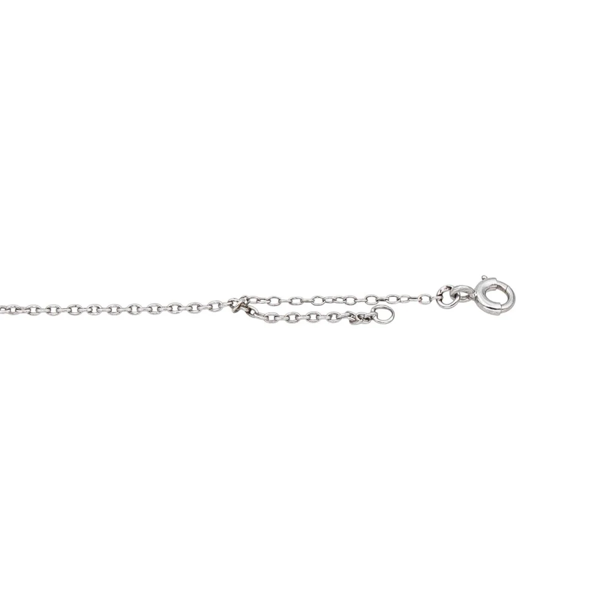 Platinum, onyx and diamond chain necklace - Image 5