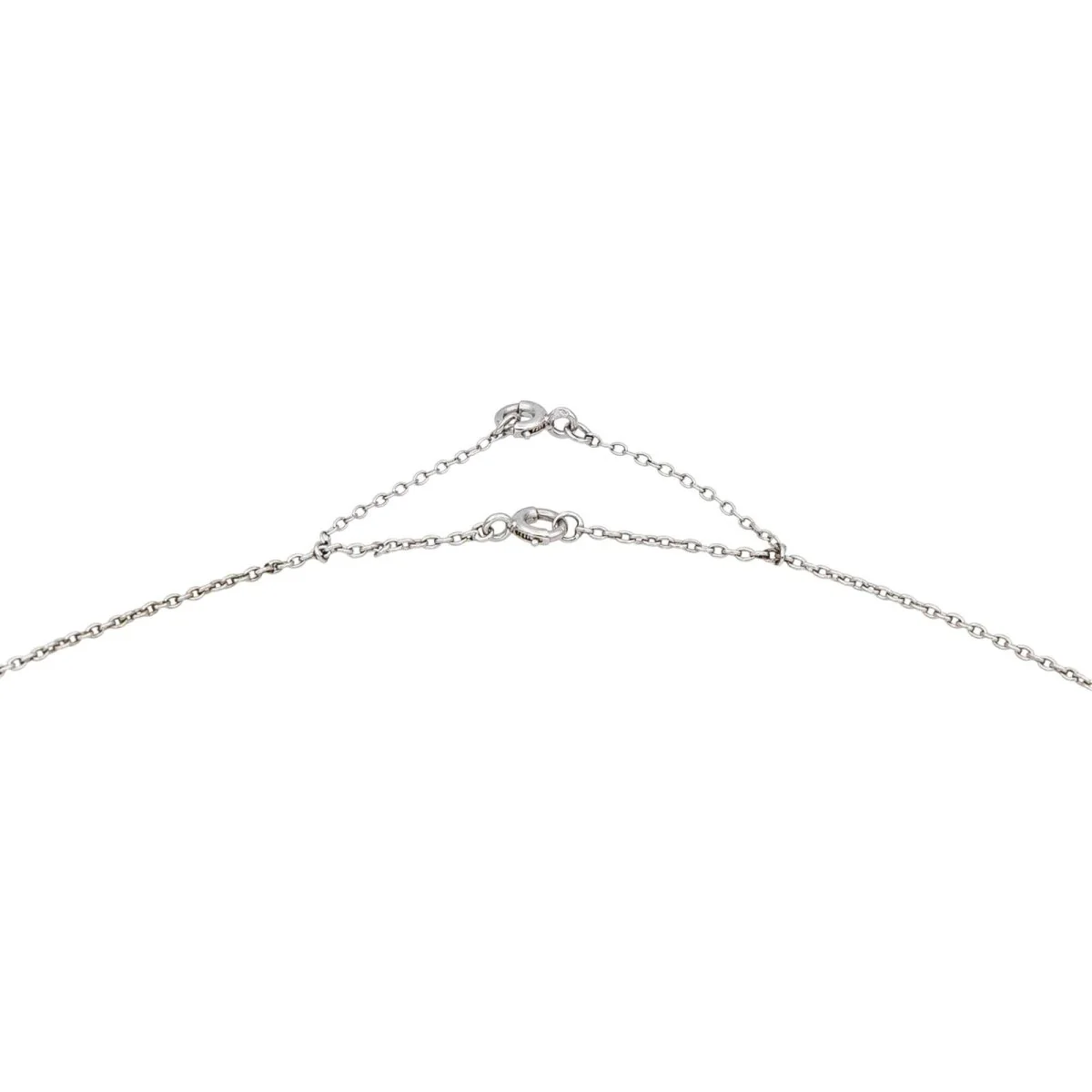 Platinum, onyx and diamond chain necklace - Image 6