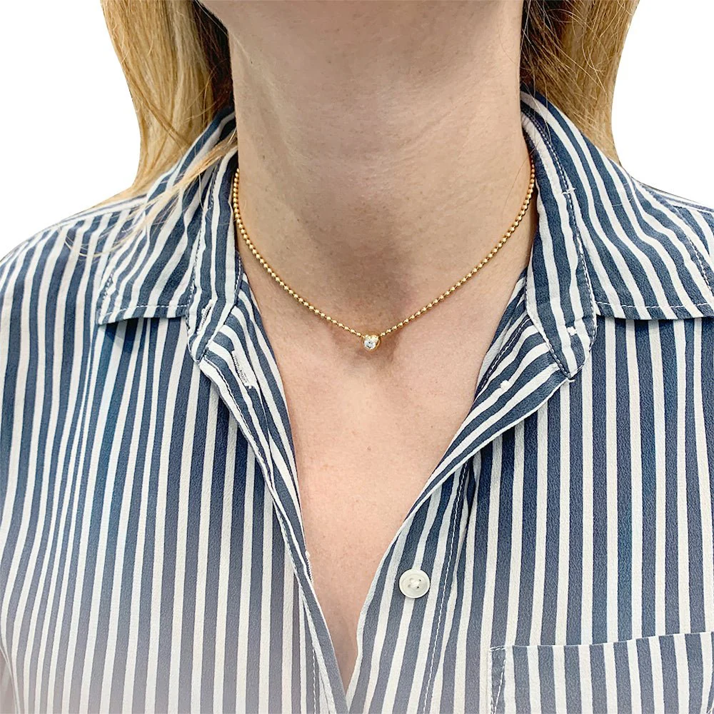 Cartier necklace, "Draperie", yellow gold, diamond. - Image 5