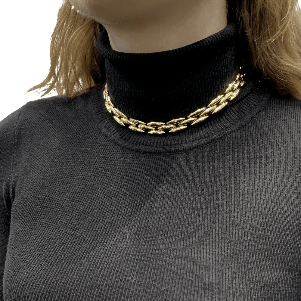 Cartier "Gentiane" choker necklace in yellow gold - Image 2