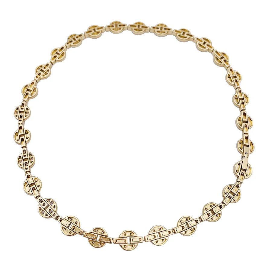 Cartier “Himalia” necklace in yellow gold, diamonds. - Image 2