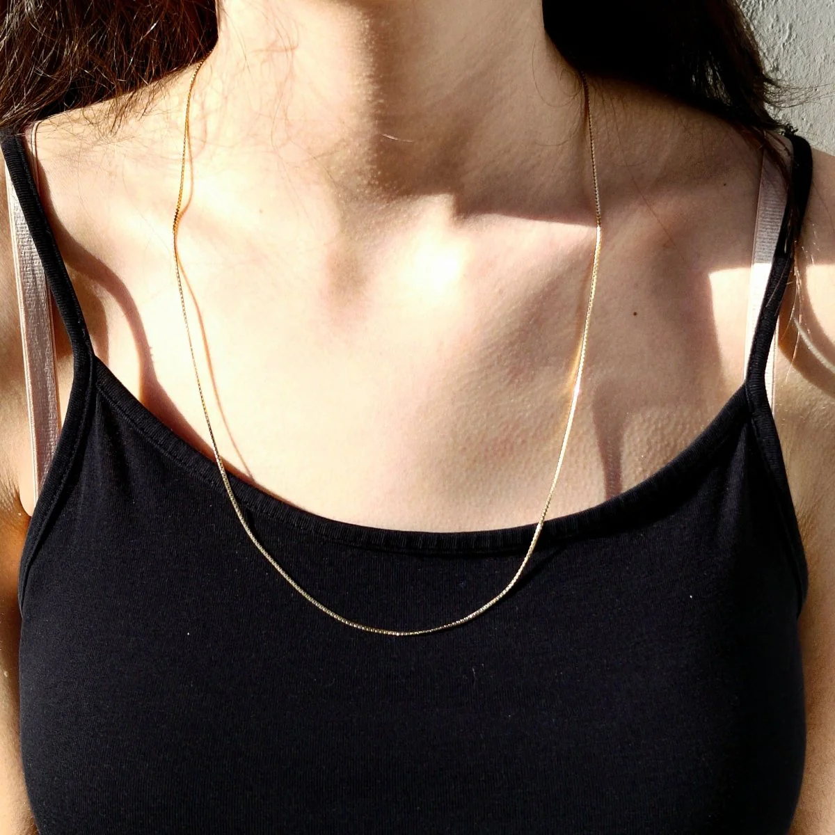 Champagne Gold Chain Necklace - Image 2