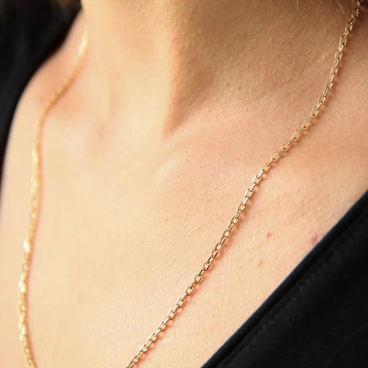 Yellow Gold Chain Necklace - Image 4