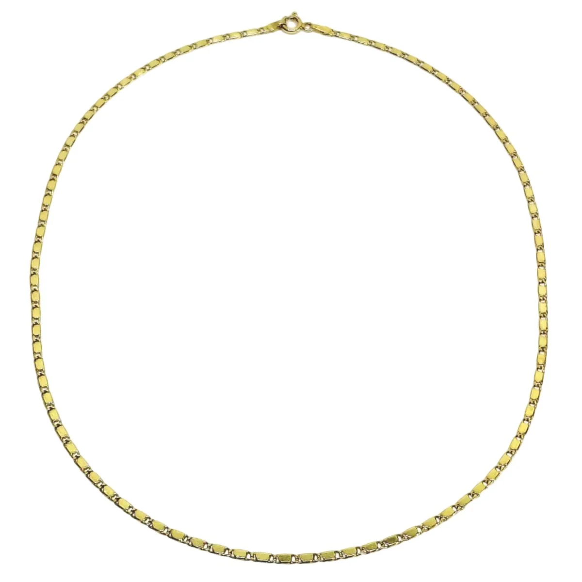 Yellow gold chain necklace