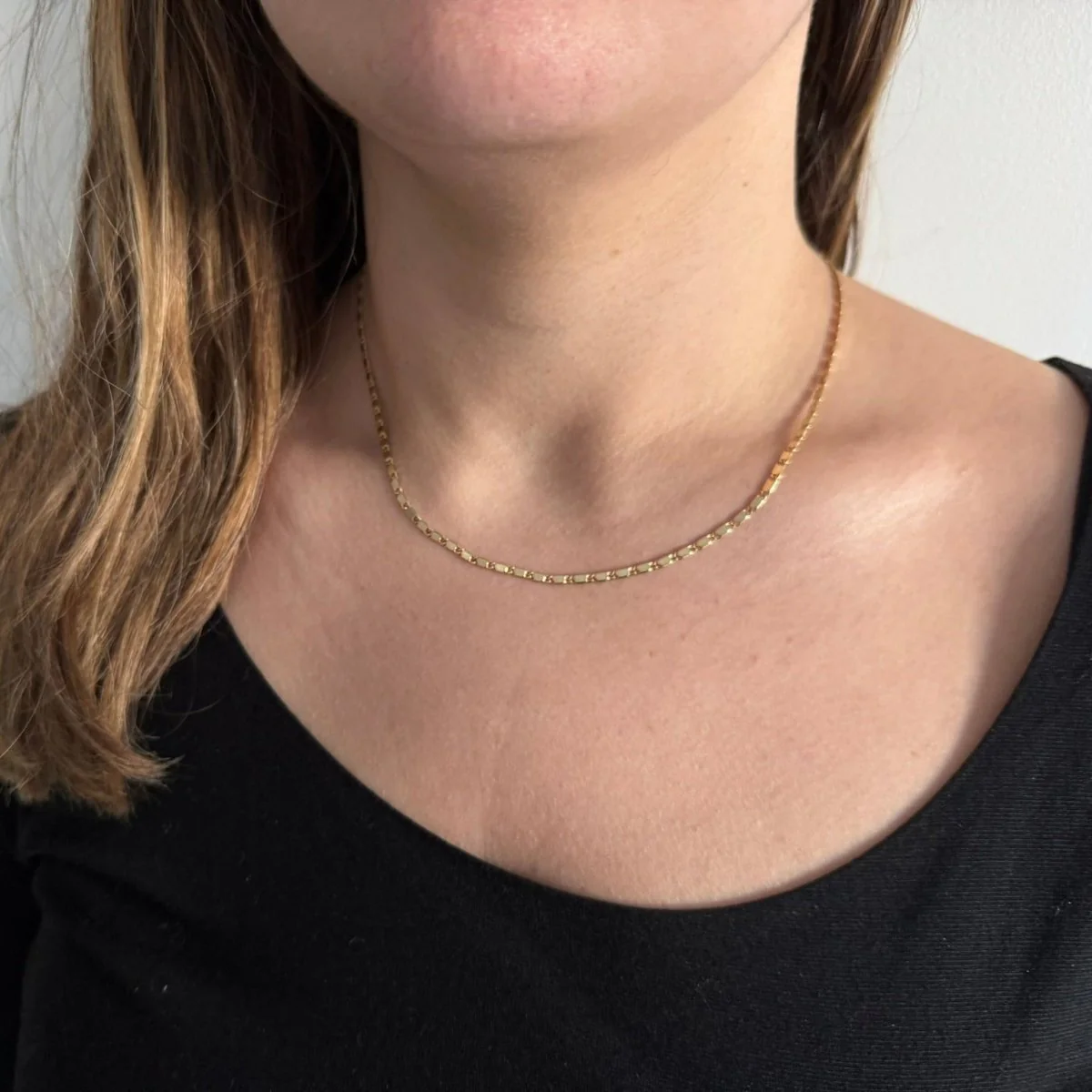 Yellow gold chain necklace - Image 2