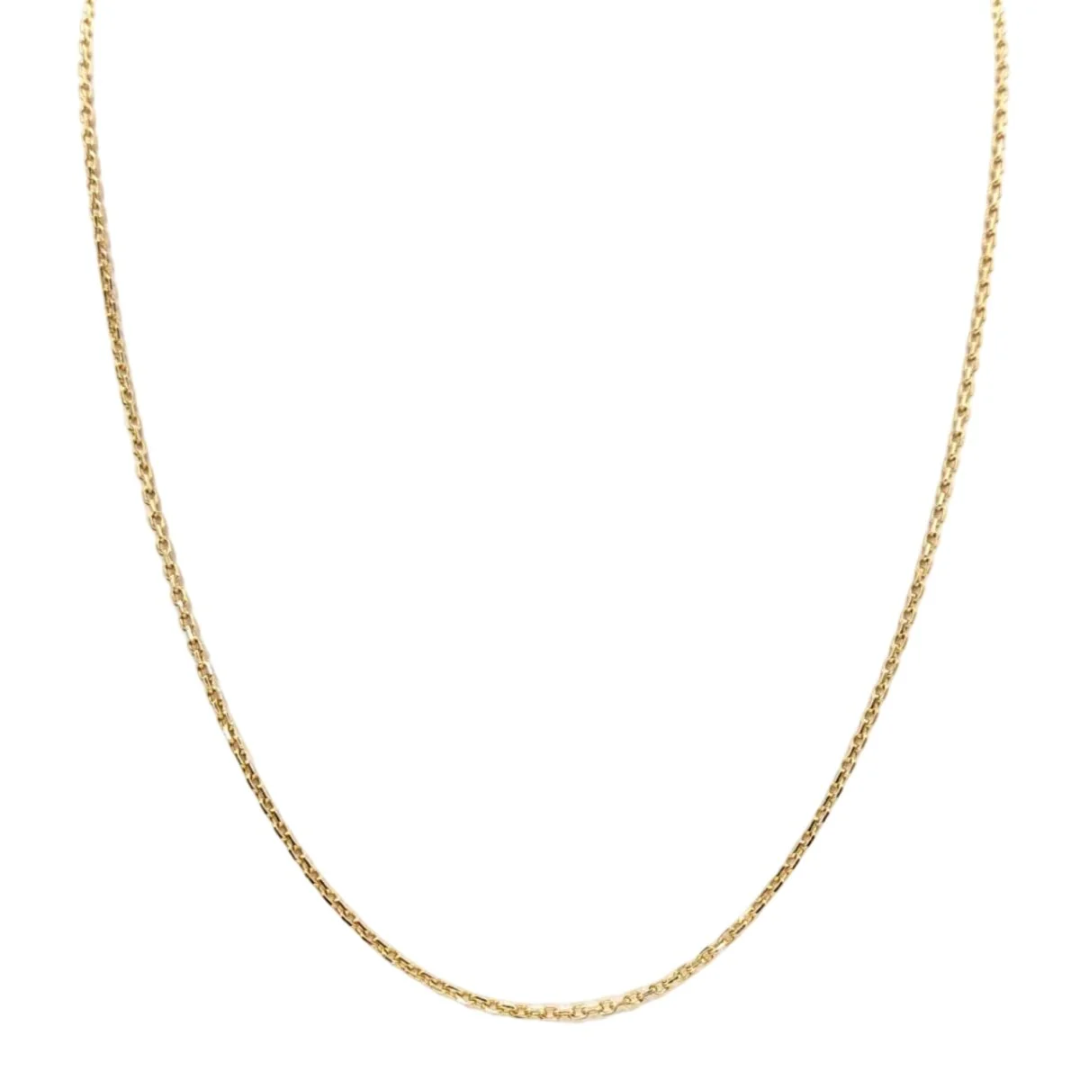 Yellow gold chain necklace