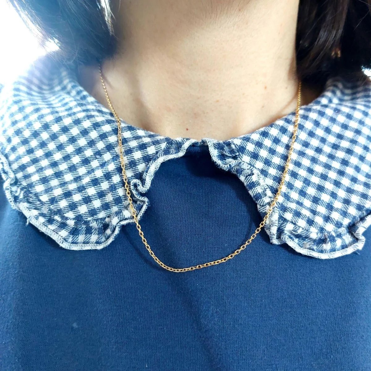 Yellow gold chain necklace - Image 2