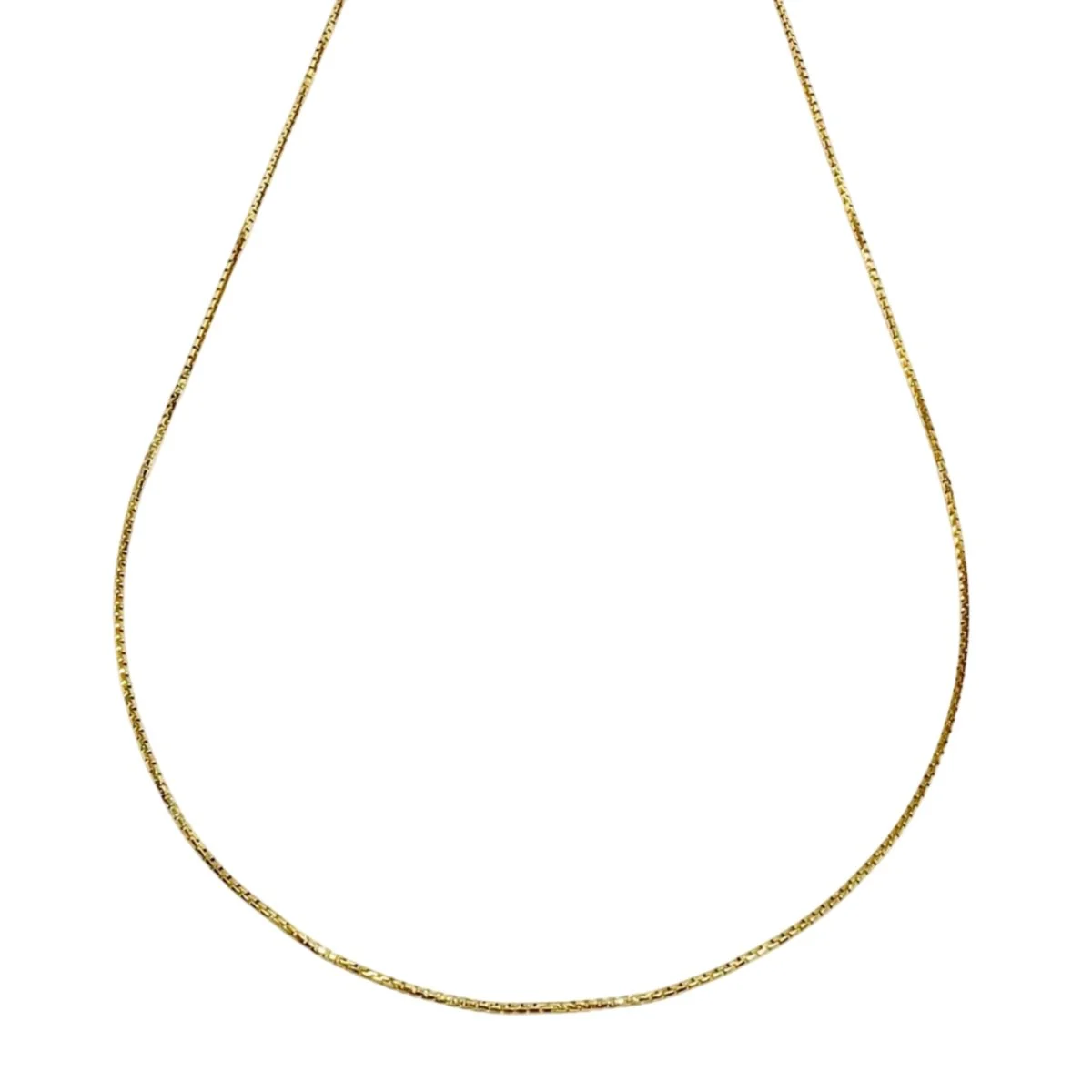 Yellow gold chain necklace