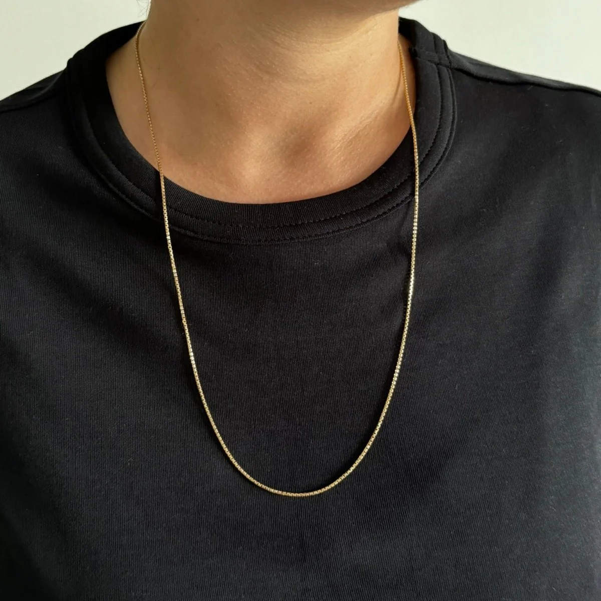 Yellow gold chain necklace - Image 2