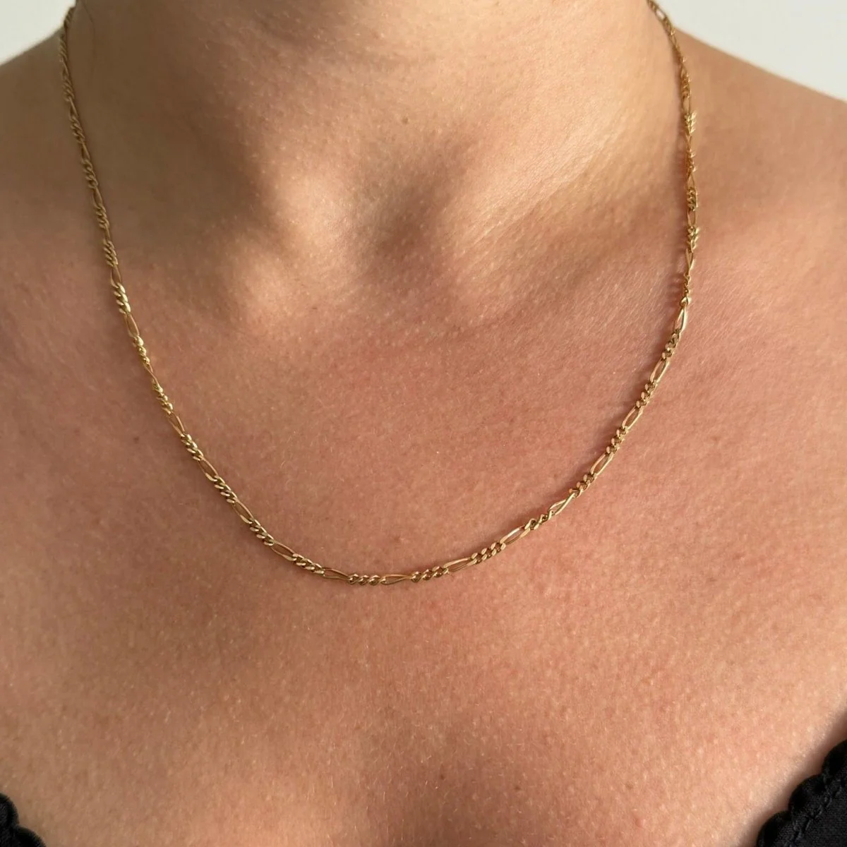 Yellow gold chain necklace - Image 2