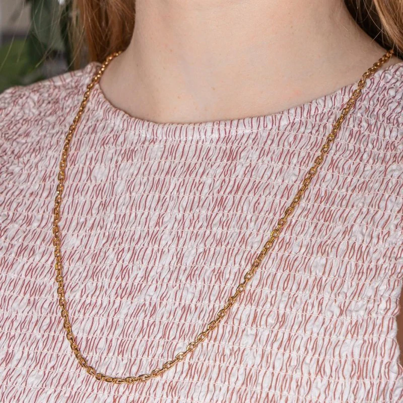 Rose gold Cable chain Necklace - Image 2