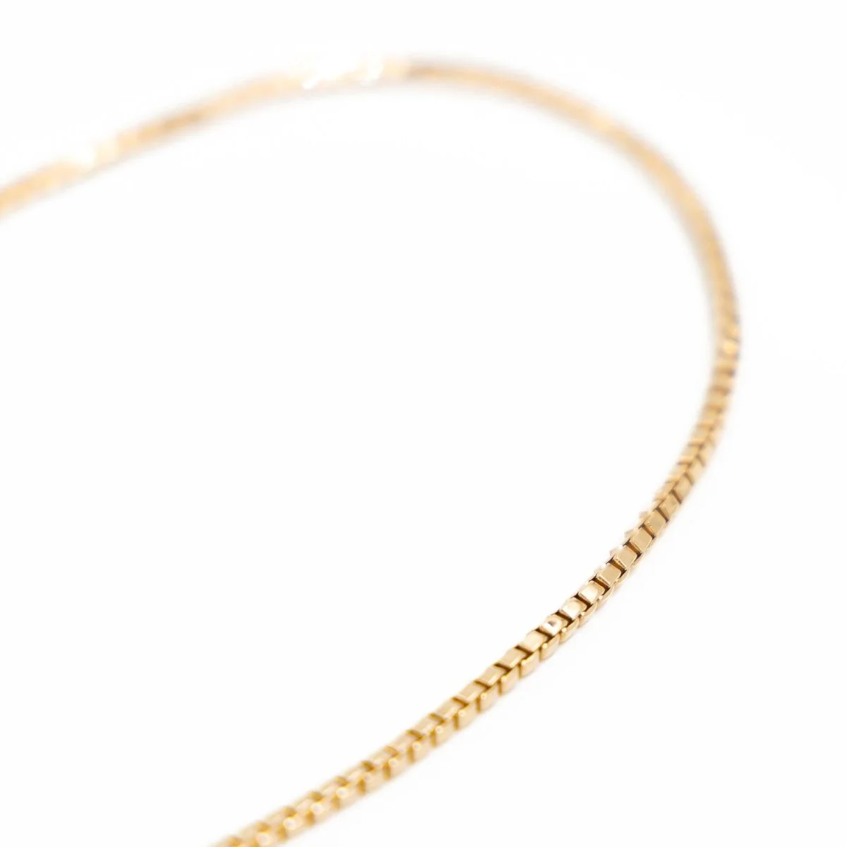 Venetian mesh chain necklace in yellow gold - Image 6