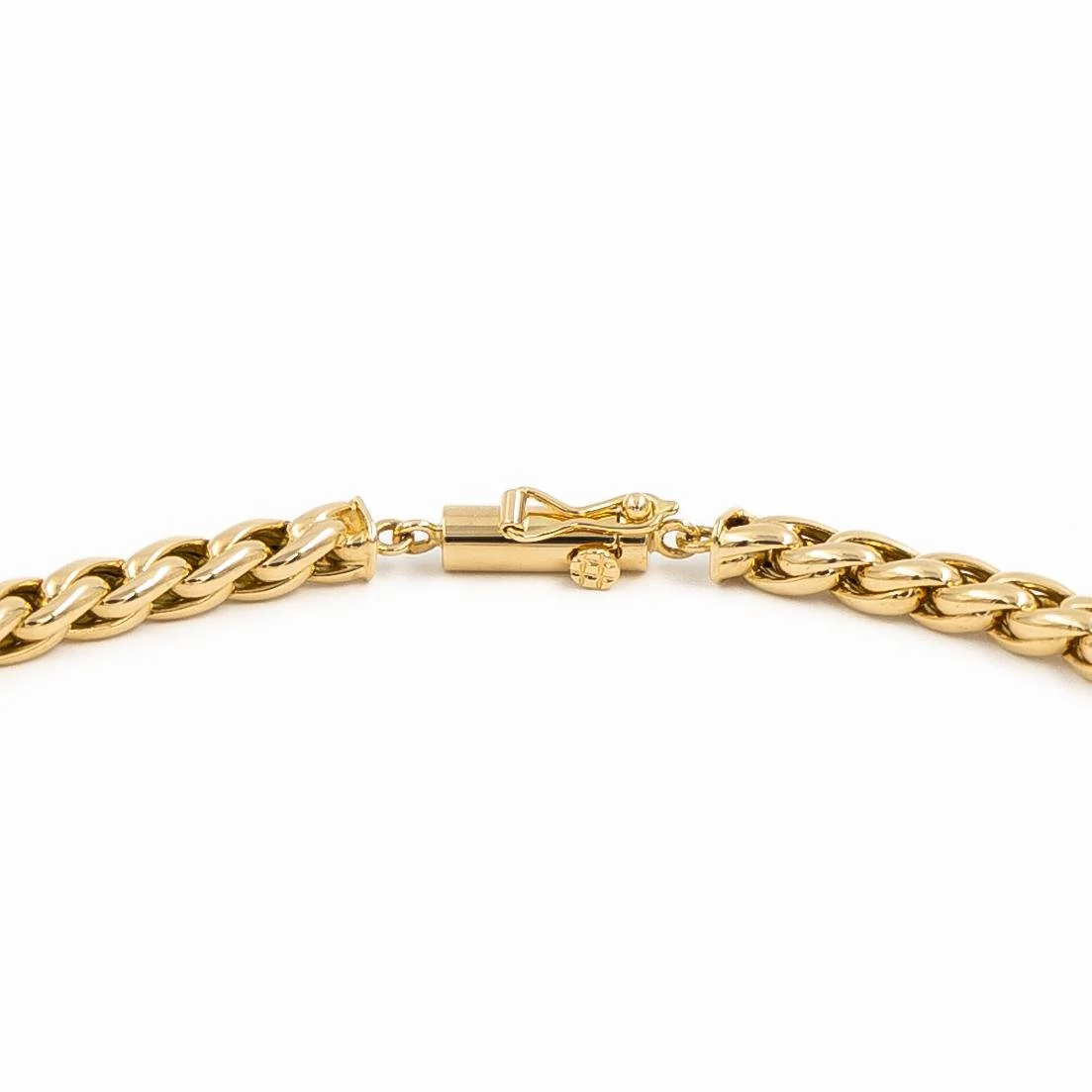 Palm tree chain necklace in yellow gold - Image 6