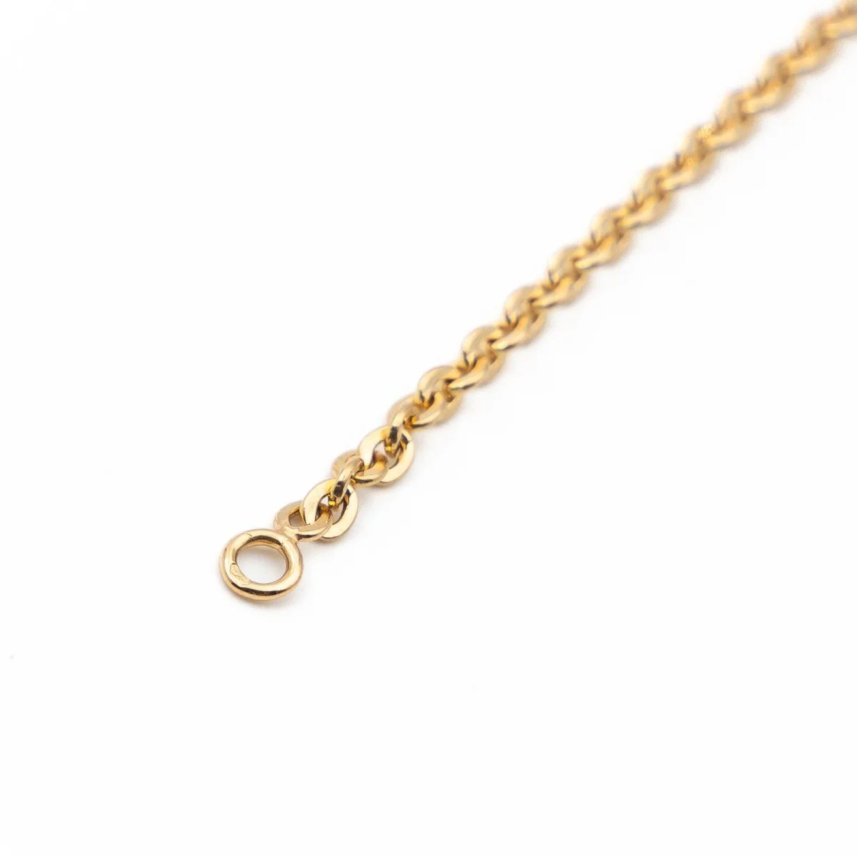 Yellow gold belcher chain necklace - Image 6
