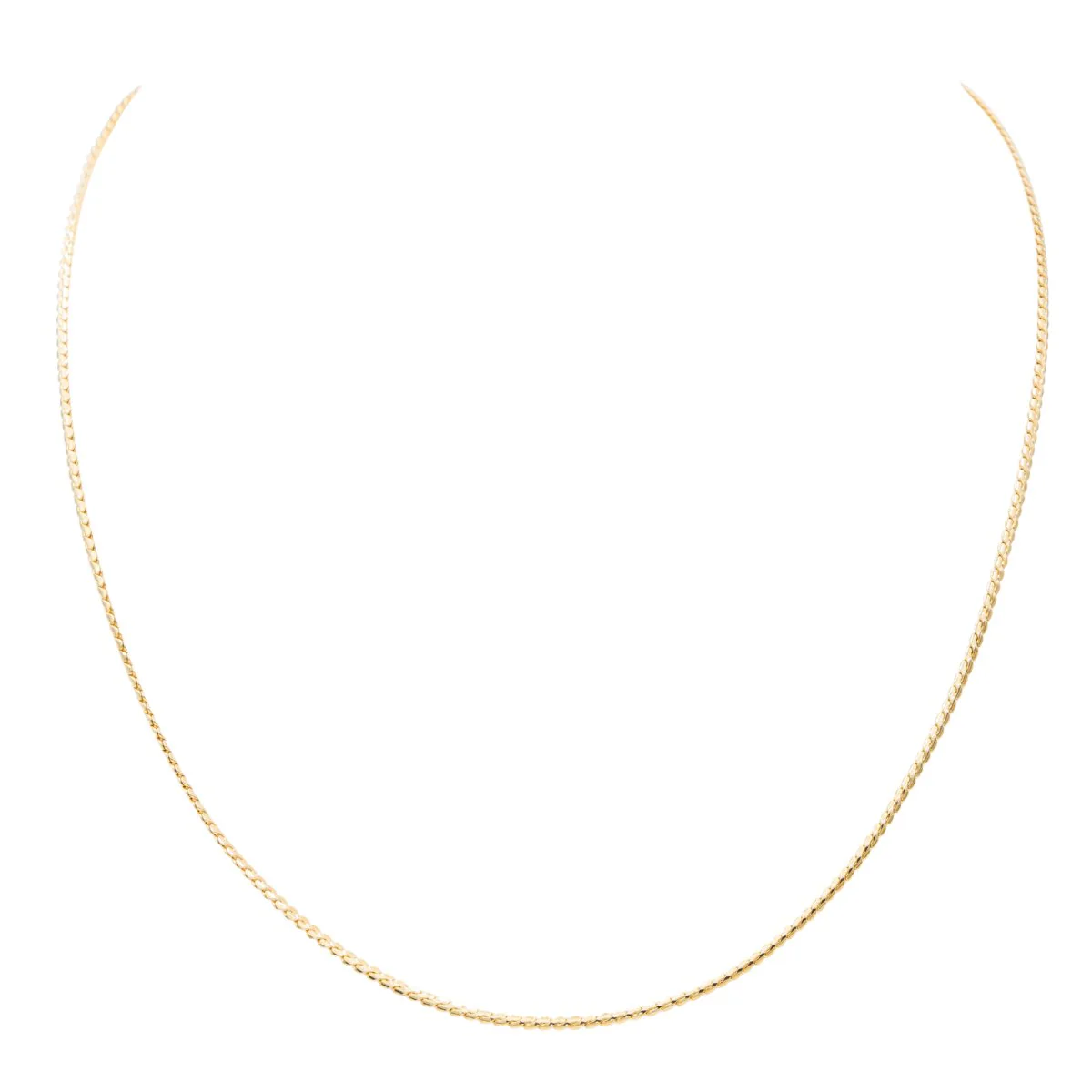 Chain necklace in yellow gold - Image 3