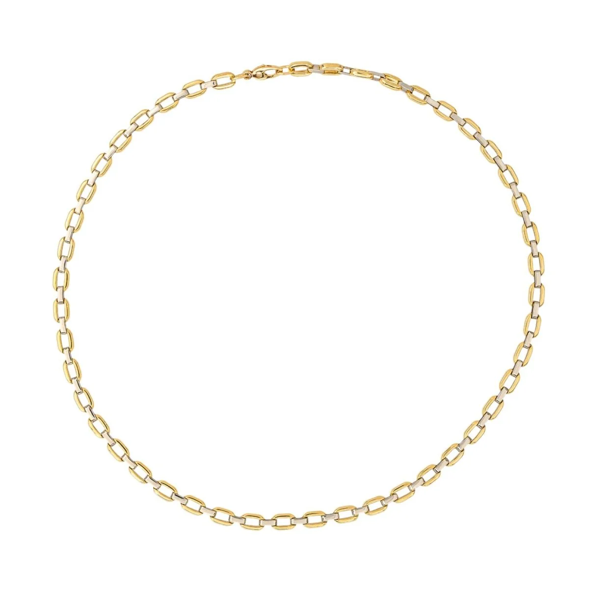 Yellow and white gold chain necklace - Image 3
