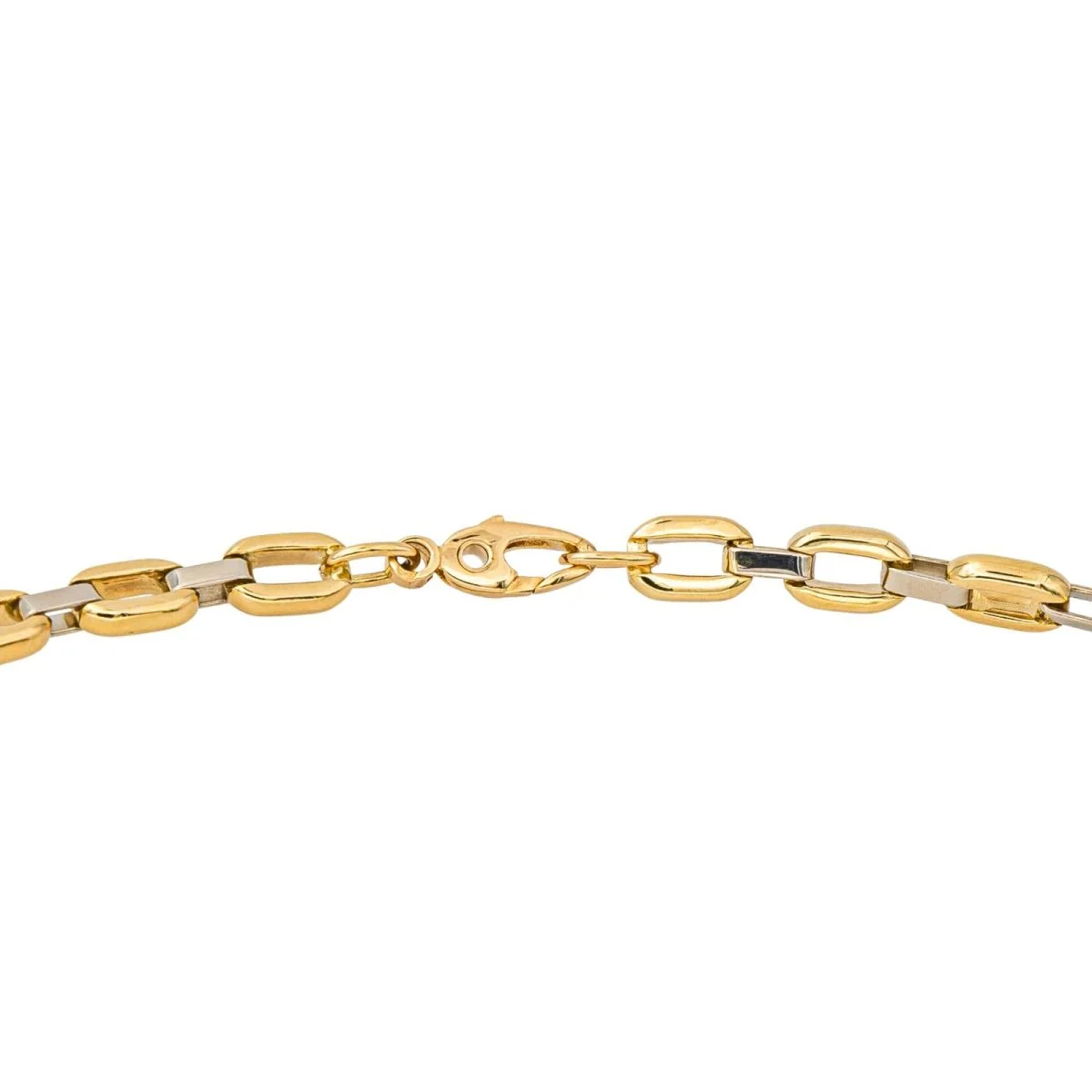 Yellow and white gold chain necklace - Image 5