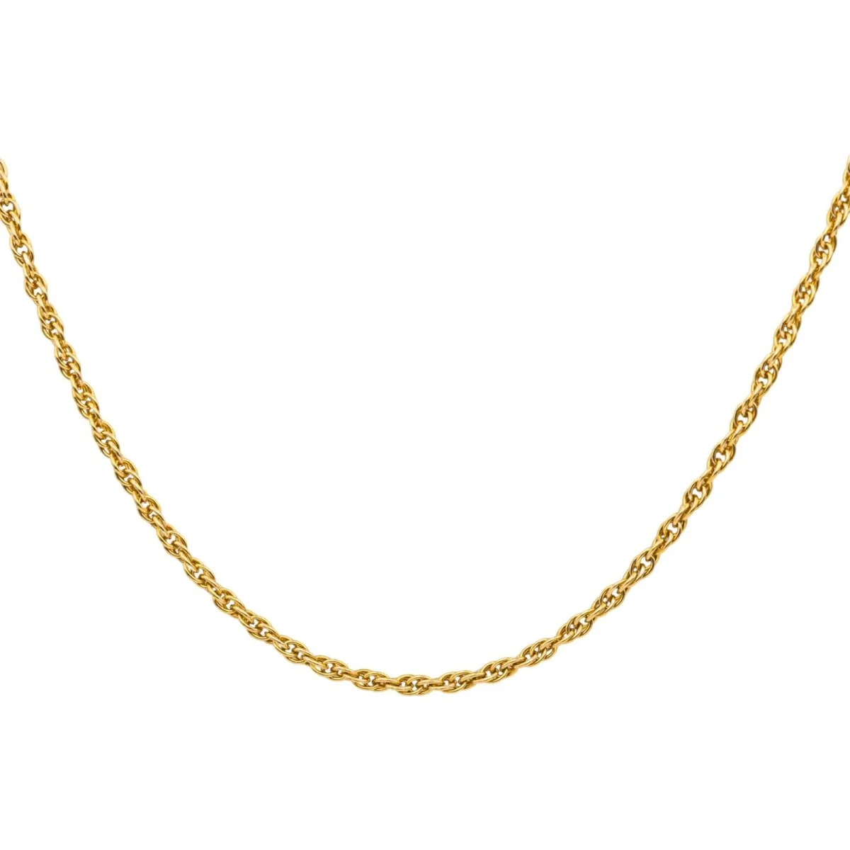 Yellow gold chain necklace - Image 3