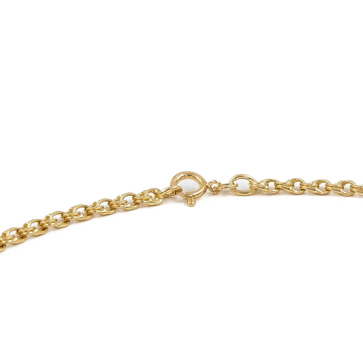 Fancy mesh chain necklace in yellow gold - Image 5