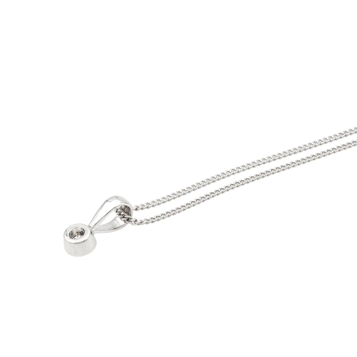 Pendant necklace in white gold and diamond - Image 5