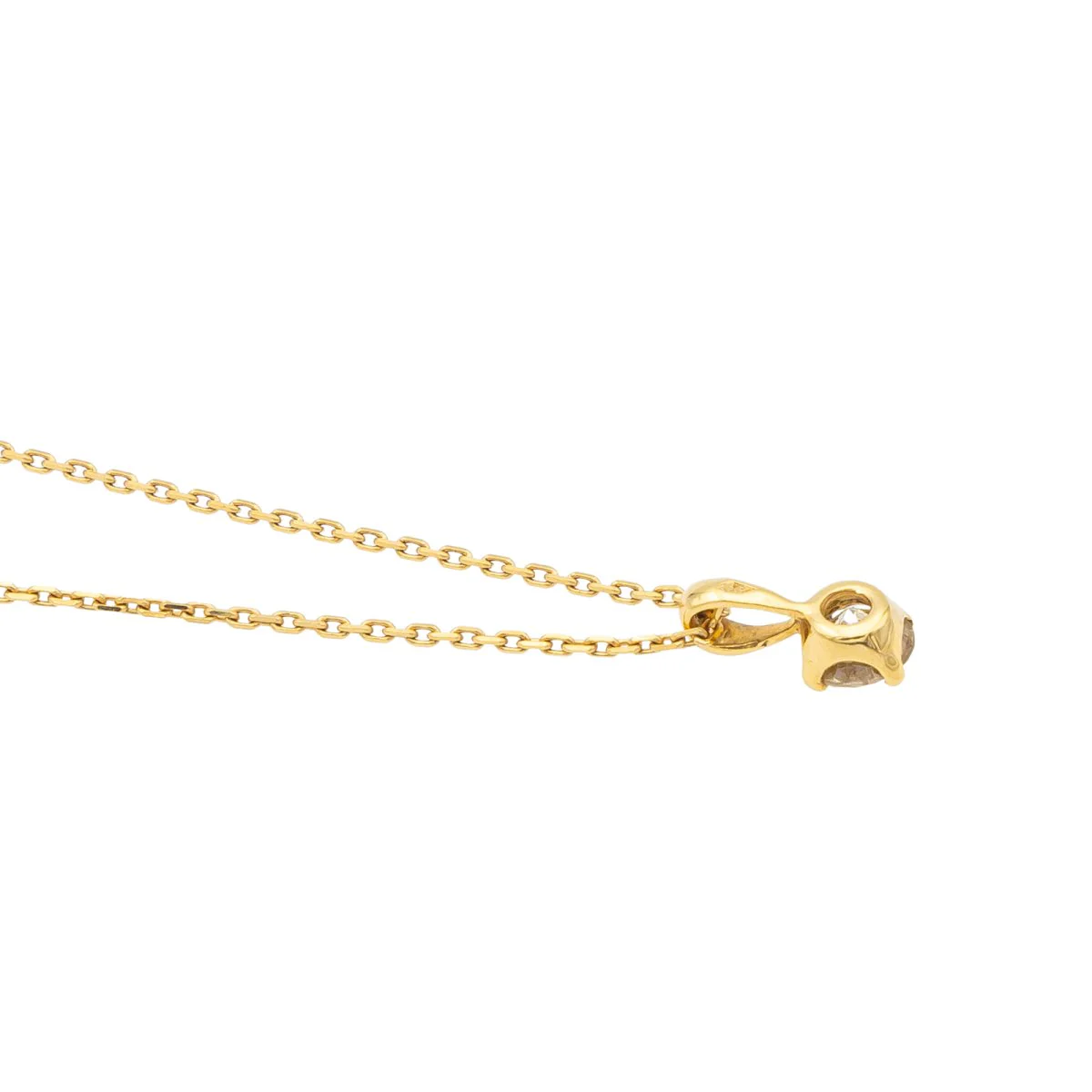 Chain Necklace + pendant Yellow Gold Diamond - Image 6