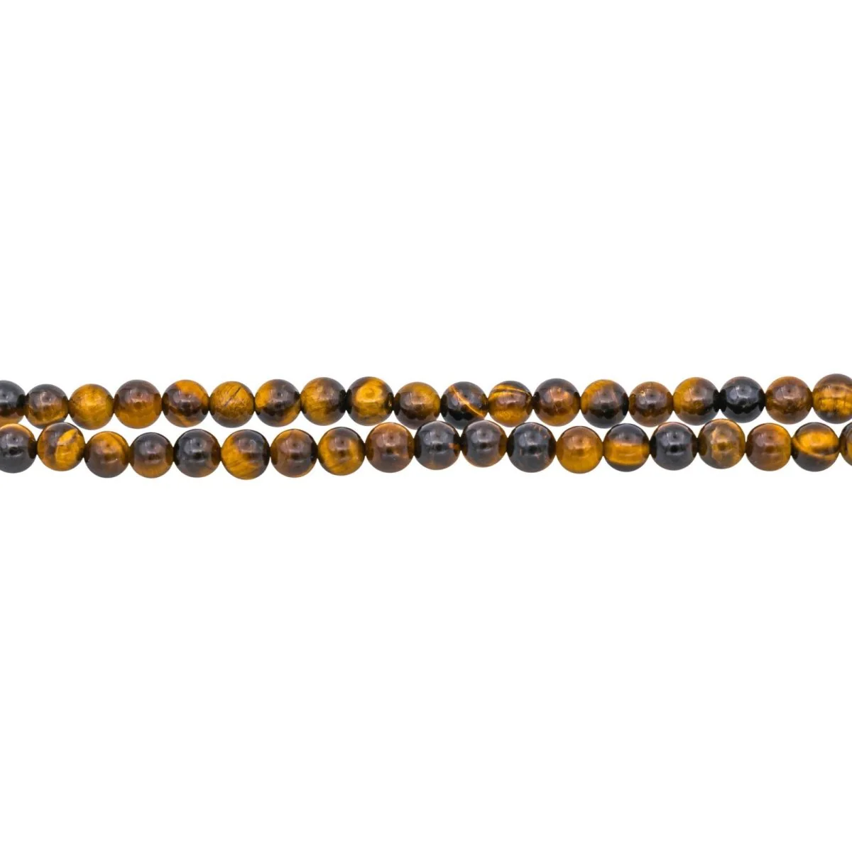 Choker necklace in yellow gold, white gold, tiger's eye and diamonds - Image 6