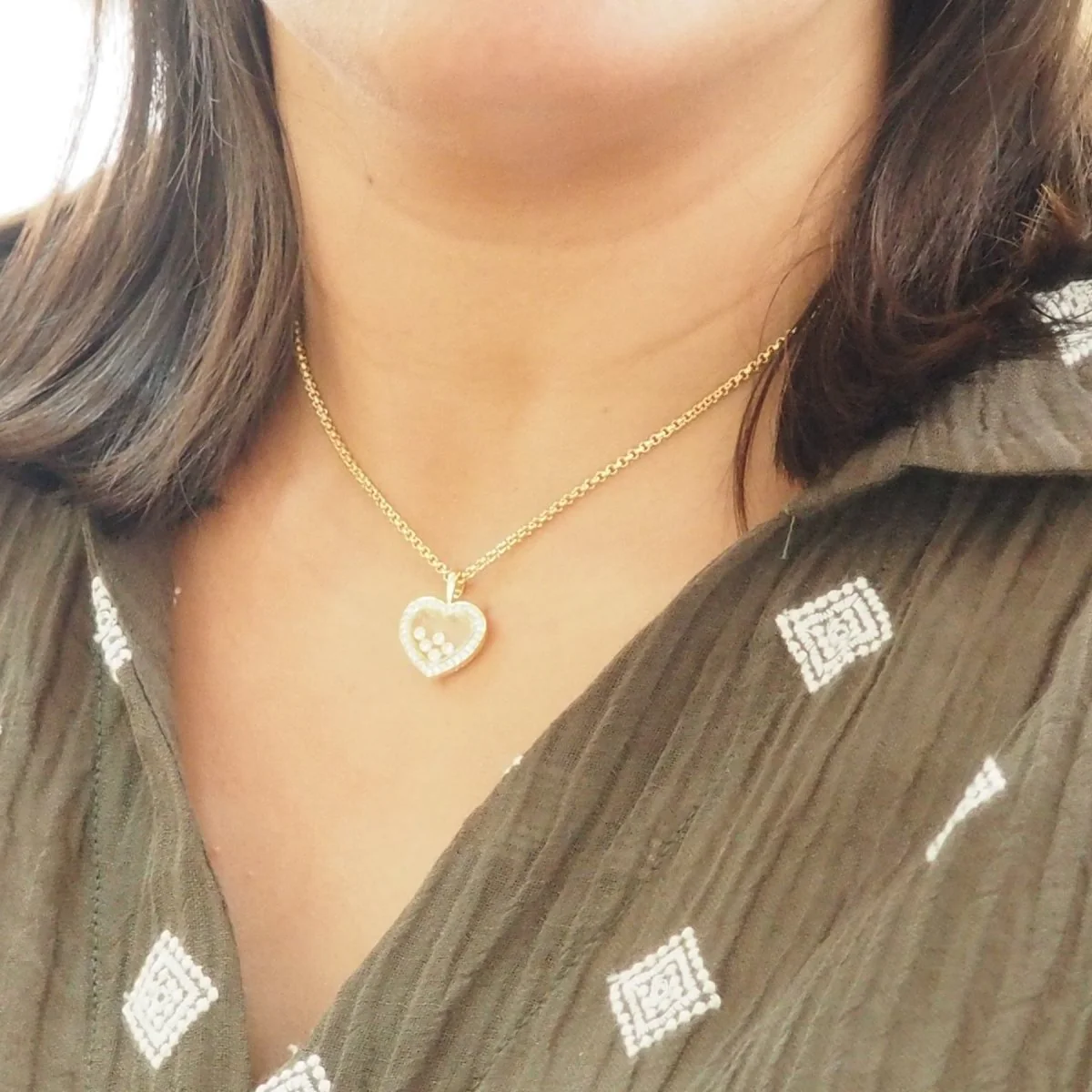 CHOPARD “Happy Diamonds” Pendant Necklace in yellow gold and diamonds - Image 2