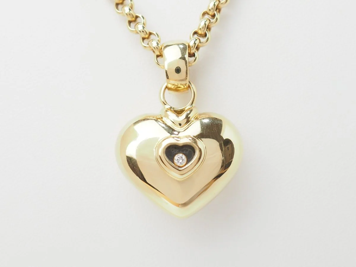 Chopard Happy Diamonds necklace in yellow gold and diamond - Image 10