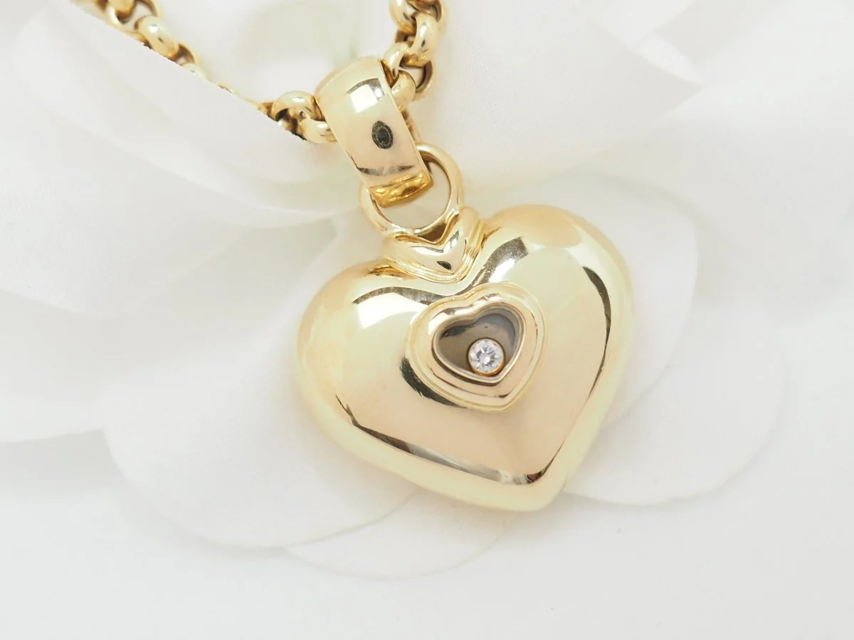 Chopard Happy Diamonds necklace in yellow gold and diamond - Image 3