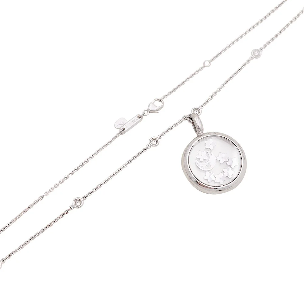 Necklace CHOPARD "Happy Diamonds" in white gold and diamonds - Image 5