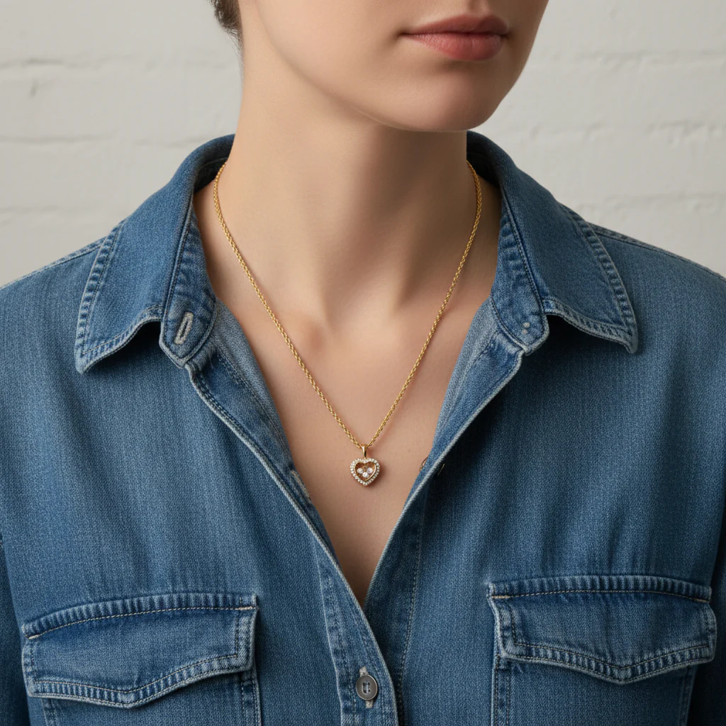 Necklace CHOPARD Heart Pendant - Happy Diamond - Image 2