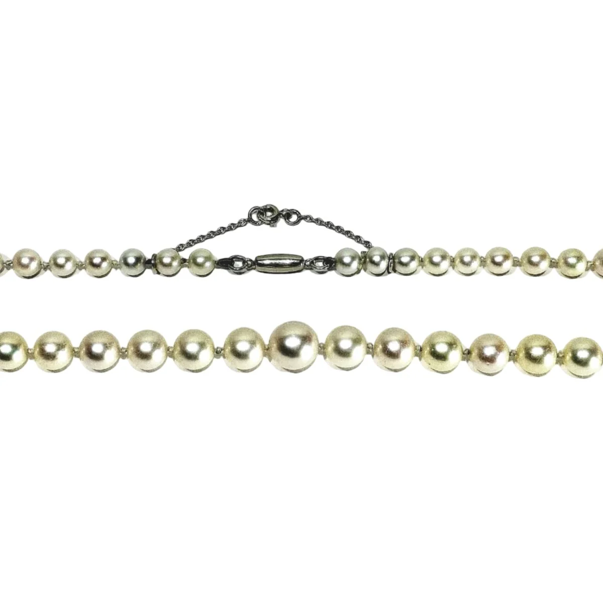 White gold Pearls Necklace - Image 5