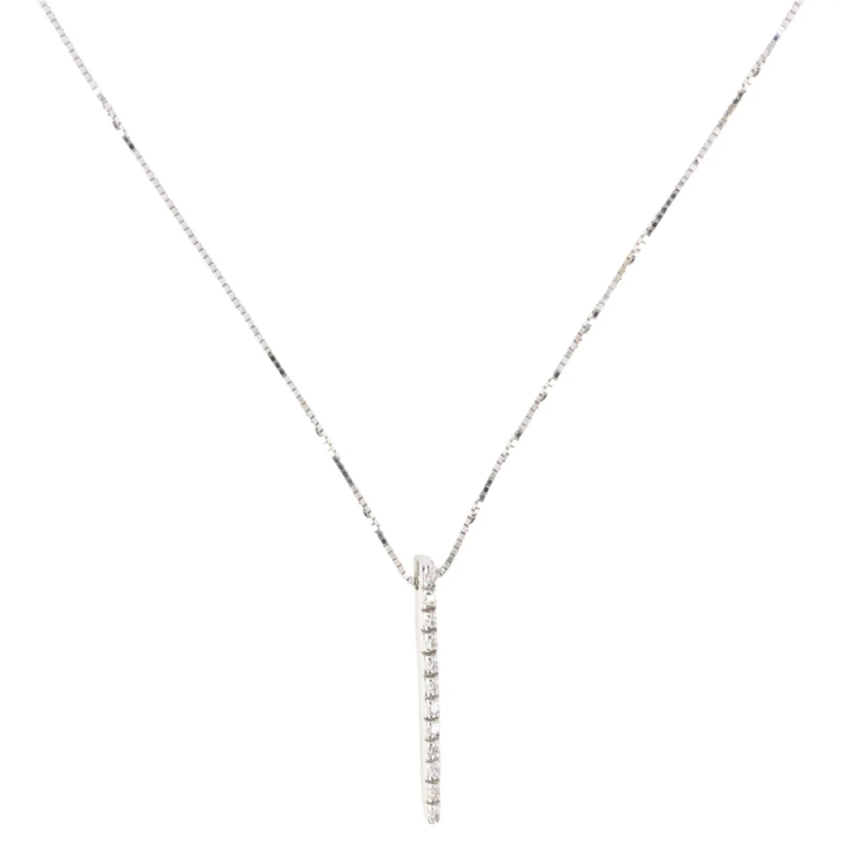 Necklace Pendant in white gold and diamonds - Image 3