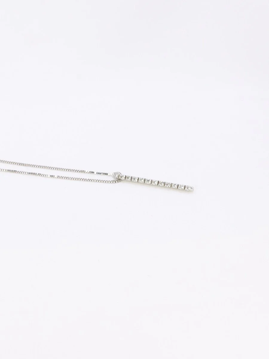 Necklace Pendant in white gold and diamonds - Image 5