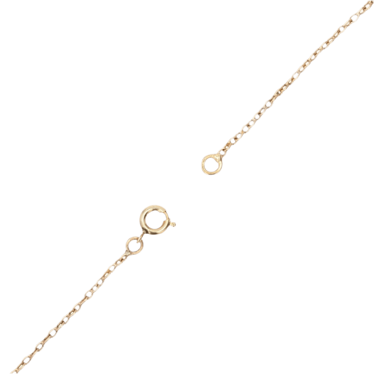 Drapery Necklace in Rose gold, Pearls, and Emerald - Image 5