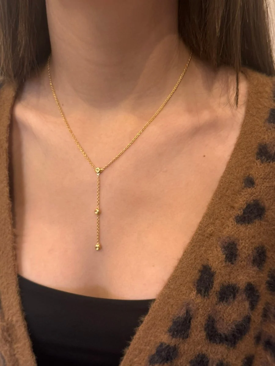 Necklace in yellow gold and diamonds. - Image 11