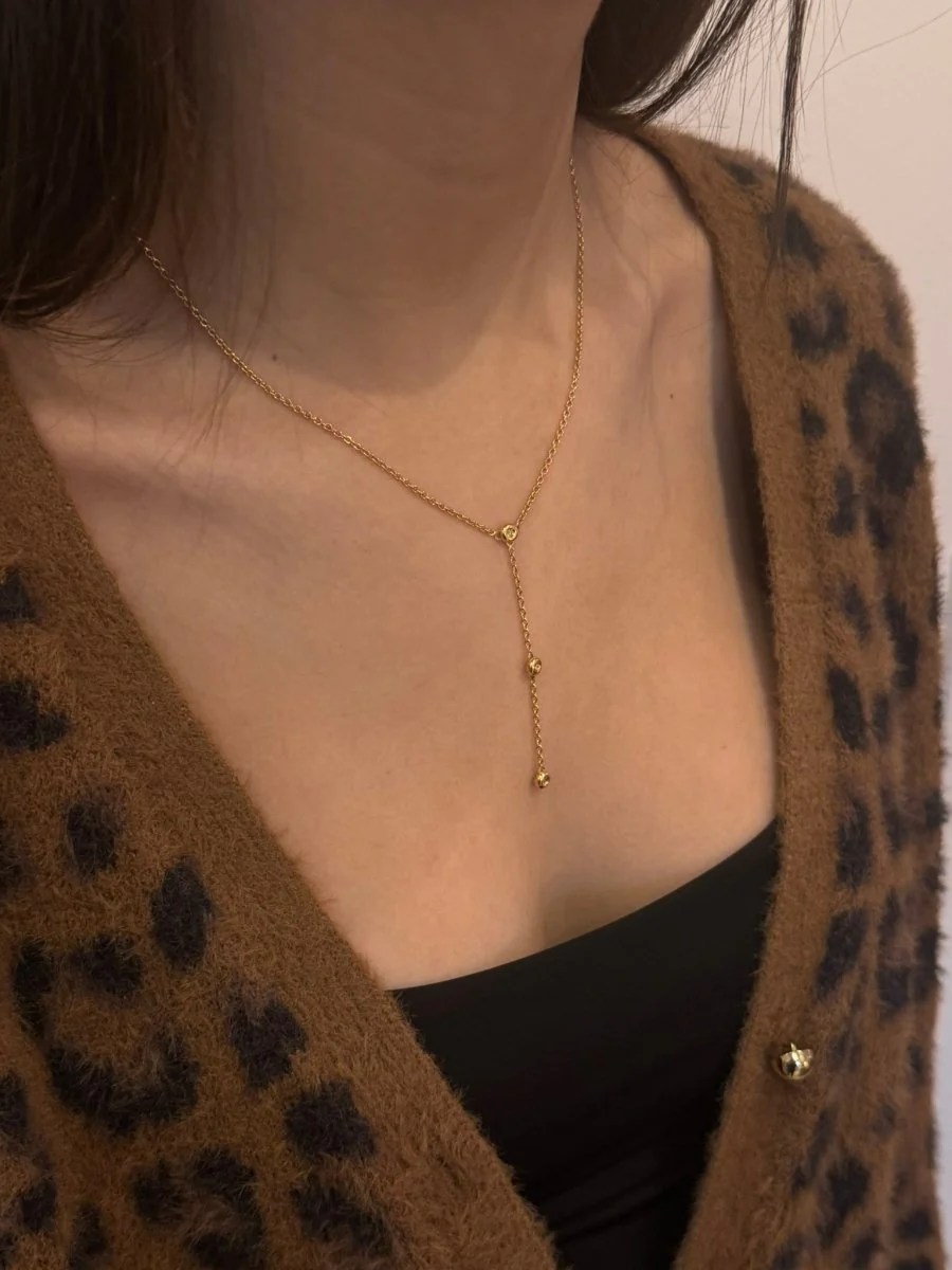 Necklace in yellow gold and diamonds. - Image 12