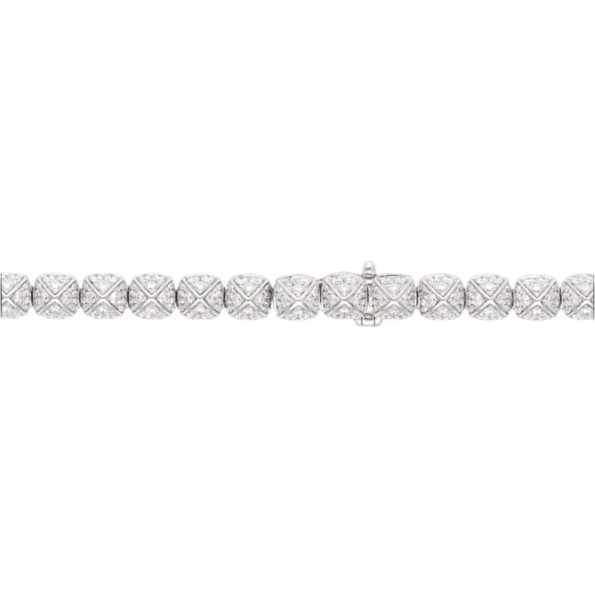 Necklace FRED "Pain de sucre" in 18 Cts white gold with tanzanite and diamonds. - Image 5