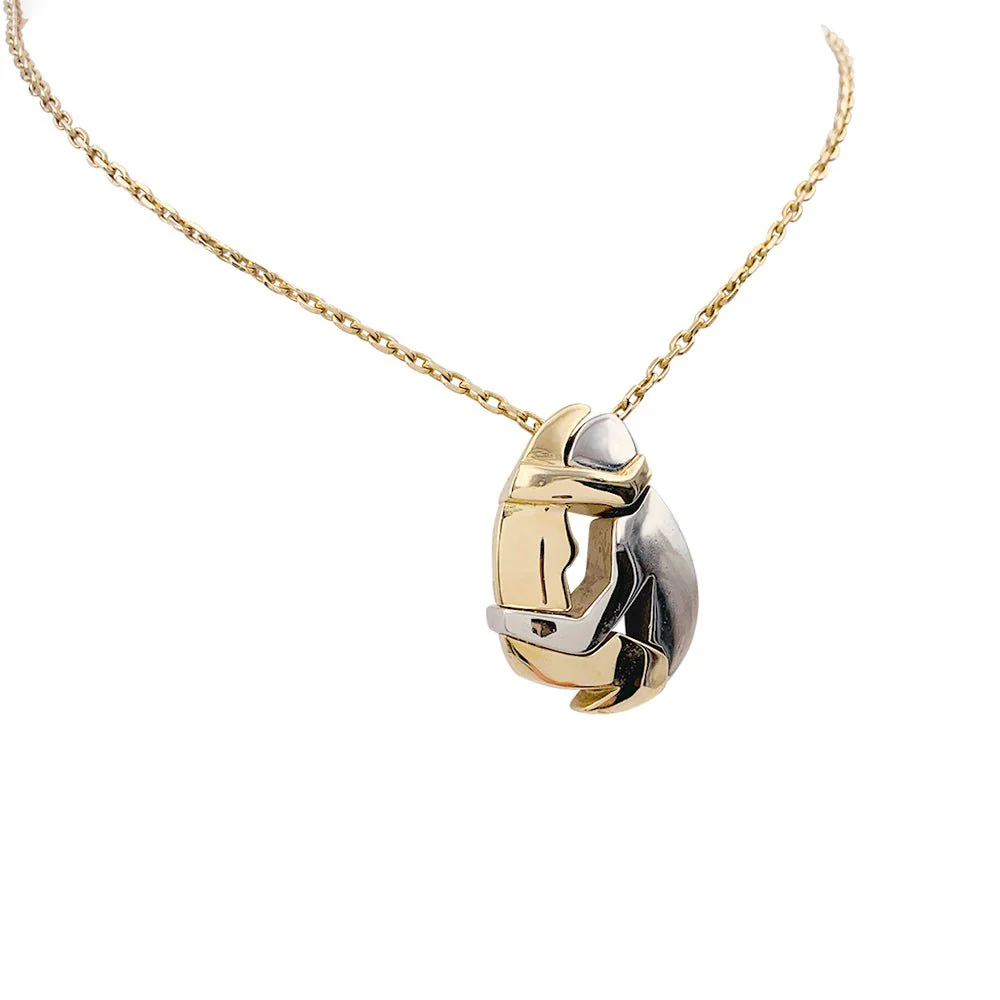 Fred x Miroslav Brozek necklace, "Le Couple", two golds - Image 8
