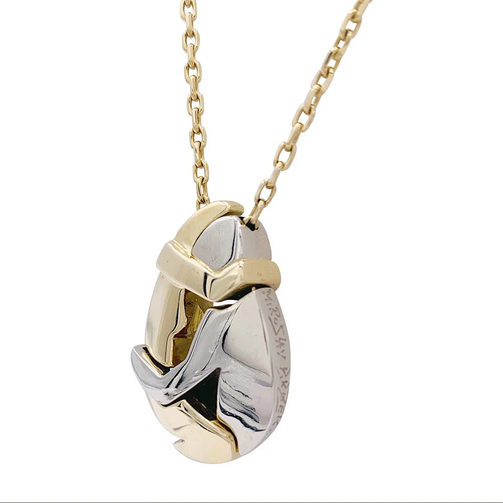 Fred x Miroslav Brozek necklace, "Le Couple", two golds - Image 9