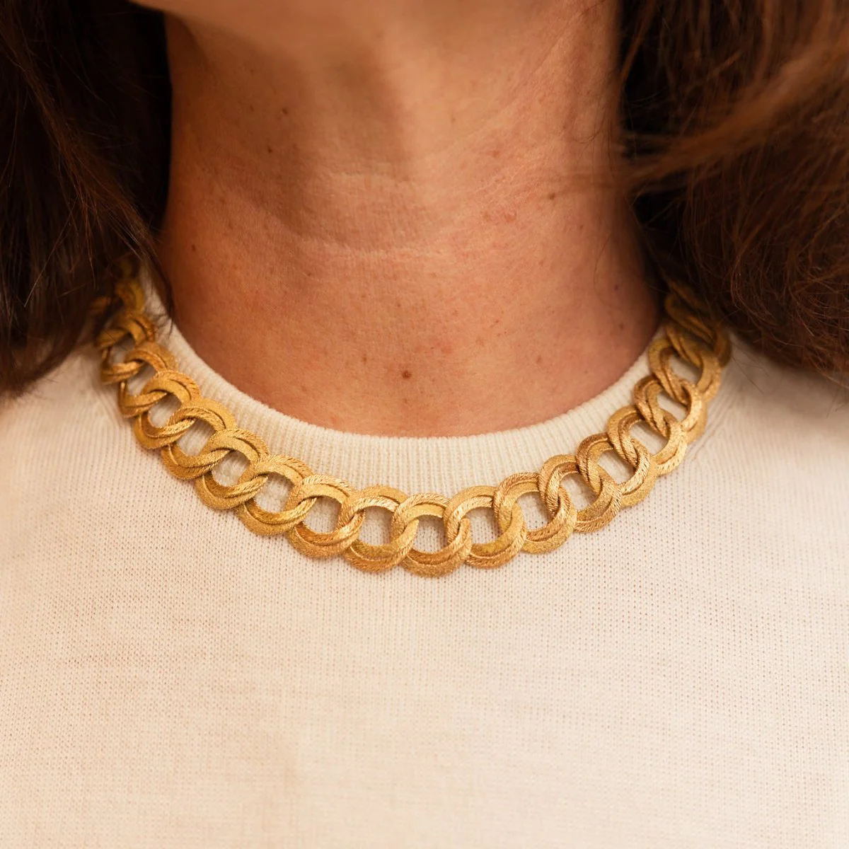 GEORGES LENFANT link necklace in yellow gold - Image 2