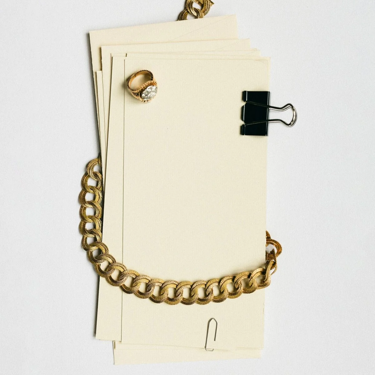 GEORGES LENFANT link necklace in yellow gold - Image 8