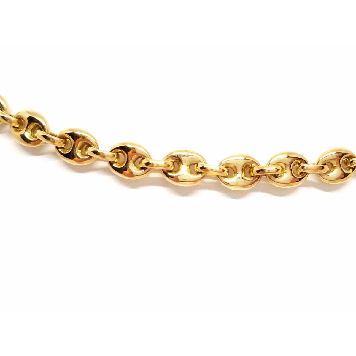 Coffee bean necklace Yellow gold - Image 2