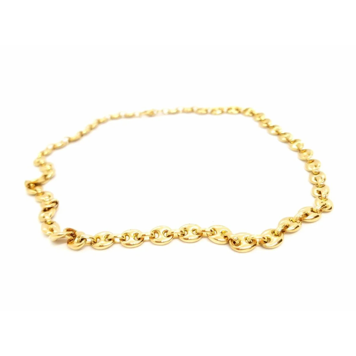 Coffee bean necklace Yellow gold - Image 6